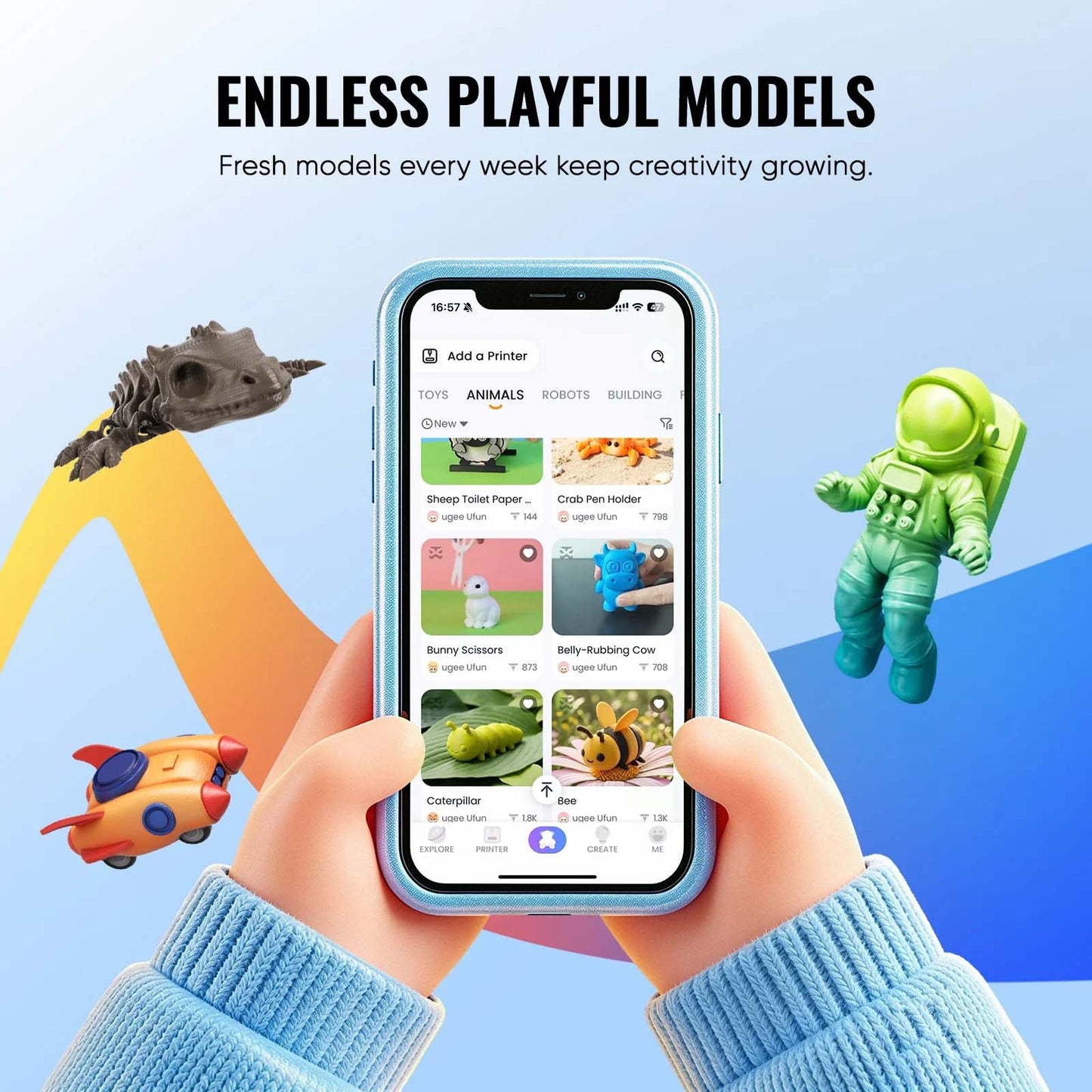 AI Creative Desktop 3D Printer